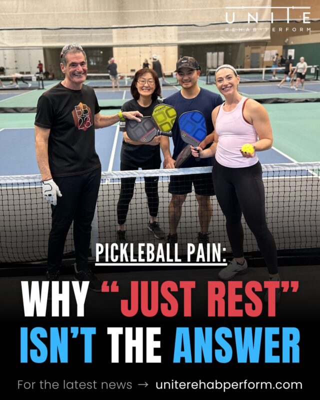 Still dealing with nagging pain every time you hit the pickleball court? 😩 Rest isn’t the answer—and it might be making things worse. 🛑🏓

Find out what actually works to keep you playing pain-free. 👉 Tap the link in bio to read the full blog! #PickleballPain #InjuryPrevention #MovementMatters #UNITErehabperform #theUNITEdifference #Thornton #Colorado #Denver